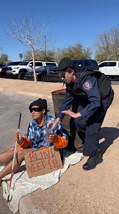 Homeless man gets help from a cop! A blind man receives assistance from a police officer. Please be advised that this page's videos are intended for entertainment purposes only. The videos on this page include scripted dramas, satires, parodies, magic tricks, and other forms of entertainment. Names, characters, and incidents are often the product of the director's imagination, so any resemblance to actual persons or actual events is purely coincidental. This original video was produced by Rick L