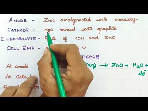 EC-18/Mercury Button Cell/Primary Batteries/Electrochemistry
