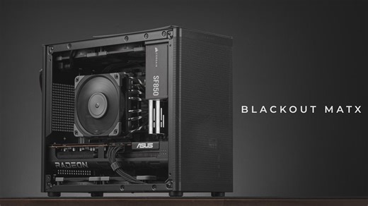 《全黑低调性能mATX游戏主机装机——Tecware Fusion 3机箱》 作者： LKP PC Build