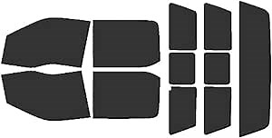 Rvinyl Window Tint Kit Compatible with Ford F-250 2017-2023 4 Door Super Crew - Black 20% - Single Ply No Bubble Film - Do it Yourself Vehicle Complete Precut Kit