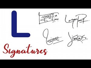 L signatures | L signature styles | L name signatures | signature ideas for letter l