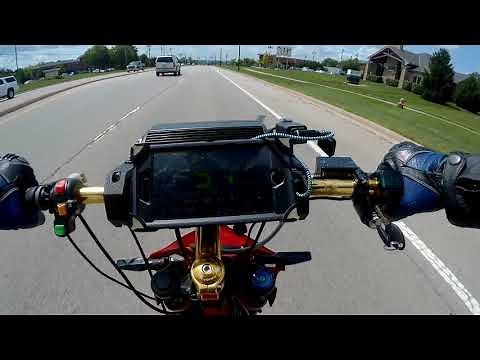 The first test of a super fast electric bike running an asi bac8000 controller part 1