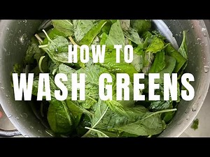 How to wash leafy greens to get rid of dust and sand