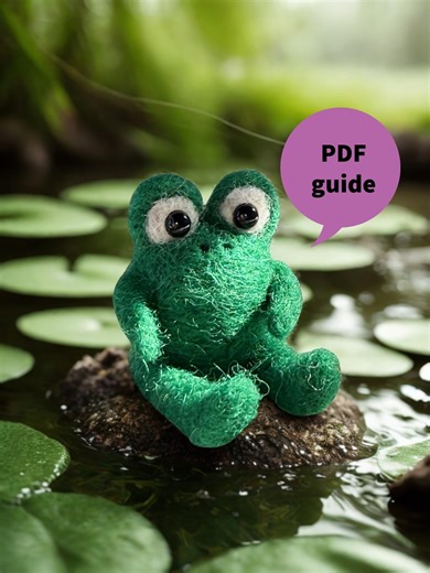 Needle Felt Frog Tutorial | Step-by-step PDF Guide | Cute Wool Animal Pattern - Etsy Australia