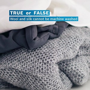 3.8K views · 50 reactions | Here’s the good news — wool and silk can be washed in the washing machine with the right wash programmes. Tap here now to discover how you can refresh them by yourself! #LivingWithBosch | Bosch Home | Facebook