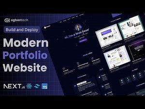 Build and Deploy a Modern Developer Portfolio Website | Next.js 16, Tailwind CSS & TypeScript