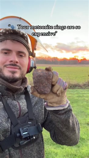 AVAILABLE ON MY WEBSITE! The journey of meteorites doesn’t end when they crash into Earth over a million years ago; it continues when we discover them and transform them into one-of-a-kind jewelry 🔥 #meteorites #space #miner #minerals #geology