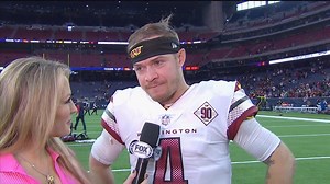 "I've worked so hard for this opportunity. It's a dream come true." Taylor Heinicke gets emotional telling Jen Hale how it feels to hear Ron Rivera say he's EARNED the QB1 spot with the Washington Commanders 🙏 | NFL on FOX