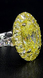 A radiant fancy yellow diamond embraced by Blaze® diamonds — brilliance and color in perfect harmony. #bezAmbar #brandbuilding #fancyyellow #blazecut #diamondring #finejewelry | BEZ AMBAR The Art of Jewelry