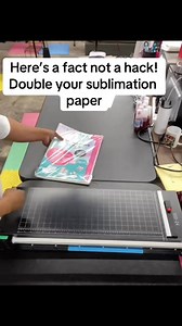 129K views · 1K reactions | Double your sublimation by doing this 1 thing. #tbssublimationpaper #sublimation #crafter #savings #abstractart | The Blanks Spot, Sublimation Blanks & T-Shirt Transfer Supplier | Facebook