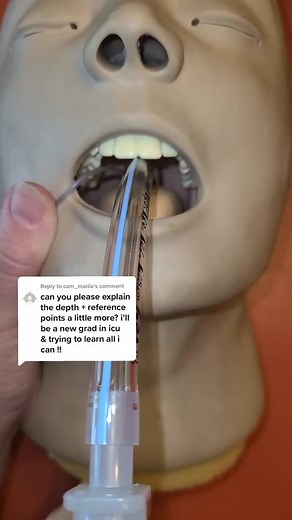 Replying to @cam_mariie Endotracheal Tube - depth and landmarks #icutiktok #icunursing #criticalcarenurse #newgradnurse #newgradicunurse