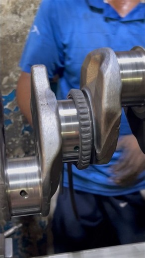 How to Crankshaft polishing #crankshaft grinding machine