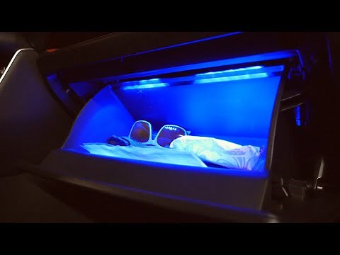 Toyota RAV4 (2019-2025): Glove Box Blue LED Lights Installation.