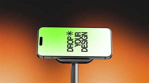 Mobile Phone Screen Mockup on a stand | Premium Stock Video Footage