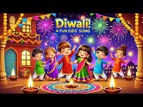 Happy Diwali Song for Children | Fun & Festive Dance Song