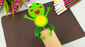 7.8K views · 27 reactions | DIY - dancing Frog Origami | Paper dancing Frog | Paper Frog Making Idea | Rana Craft | Facebook