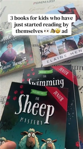 3 books for kids who have just started reading by themselves 👀🐴🤩 ad #horses #dyslexiaawareness