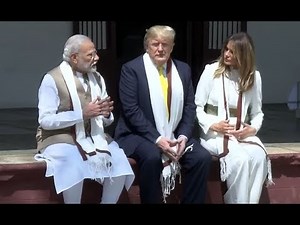 US President Donald Trump Visit Sabarmati Ashram with PM Narendra Modi