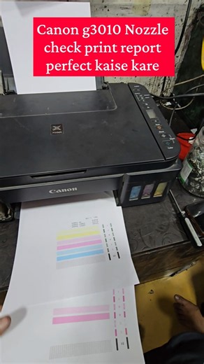 Canon G3010 G2010 Printer: How to Get a Perfect Nozzle Check Print Report, Ink Flush, and Refill ...