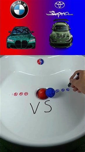 BMW M5 vs Supra👽#usa