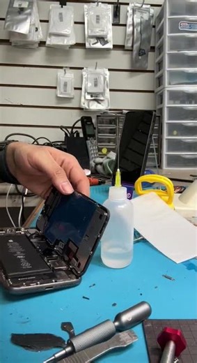 iPhone 11 screen replacement. #broken #appleiphone #repair #iphone #tech #screen #technology #fix