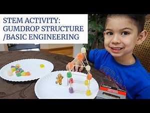 Stem Activity: Building gumdrops house for gingerbread man using toothpick /BASIC ENGINEERING