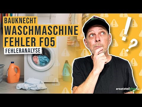 Bauknecht Waschmaschine Fehler F05 – so behebst du das Problem selbst!