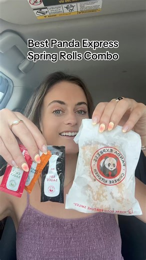 Best Panda Express Spring Rolls Combo ❤️🐼 #pandaexpress #pandaexpressfood #pandaexpressmukbang #springrolls #panda #springrollslover #sauces | Sarah Margaret Eats