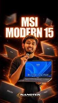Power through your day with the MSI Modern 15! 💼⚡