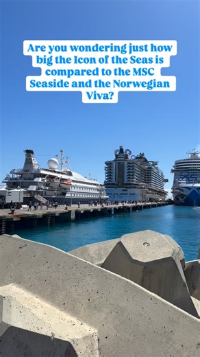 24 reactions | Did you know the Icon of the seas is this big compared...