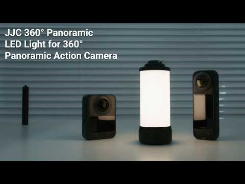 JJC New 360° Panoramic LED Light Vlogging Light with 1/4"-20 Thread for 360 Action Camera