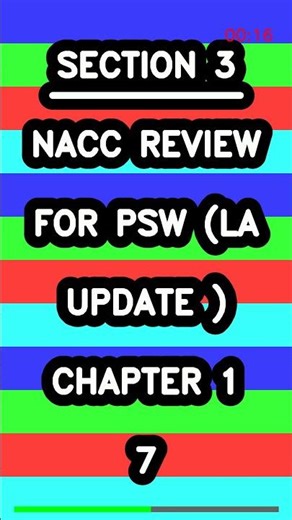 NACC Review for PSW La Update Chapter 1-7 Latest
