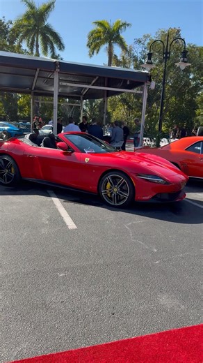 SPIDER SATURDAY. FERRARI ROMA SPIDER MATCHES THE RED CARPET.