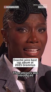 Doechii took home the Grammy for best rap album for her record “Alligator Bites Never Heal,” saying she was a “testimony” to what you can accomplish as a Black girl in her acceptance speech. | NBC News