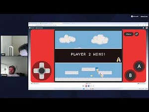 Working on forest sounds in MakeCode Arcade!