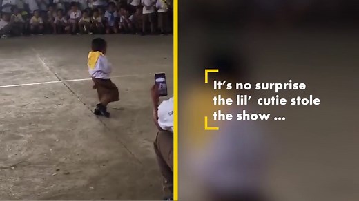 Six-year-old steals the spotlight with adorable dance routine