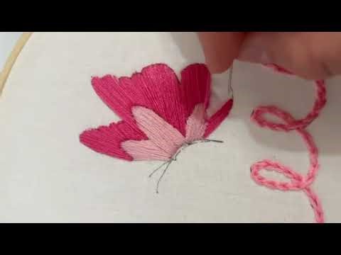 Magia broderiei: Fluture pe fața de pernă – Tutorial pas cu pas! 🦋