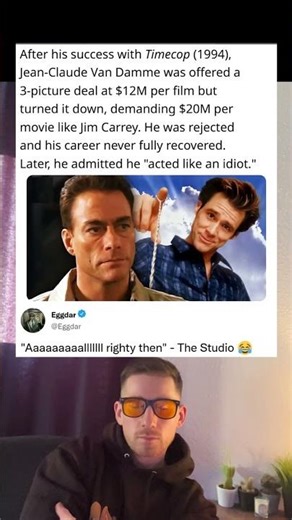 After his success with Timecop 1994, Jean Claude Van Damme was offered a 3 picture deal at $12M