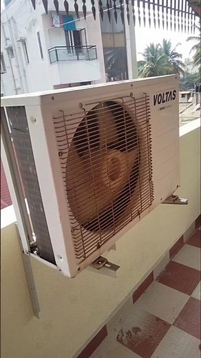 voltas split AC outdoor unit installation