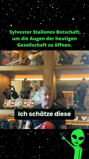 Schao a UFO 👈🛸 on Instagram: "Sylvester Stallones Botschaft, um die Augen der heutigen Gesellschaft zu öffnen. 💡 Wusstest du, dass wir ein Buch namens „Erwecke deine mentalen Kräfte“ haben? Lies es über den Link in unserem Profil oder kommentiere „BUCH“ und erweitere jetzt deinen Geist 👈🧿 Kommentieren Sie "AMAZON", wenn Sie es in gedruckter Form bevorzugen"