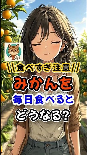 🍊みかんを毎日食べるとどうなる❓意外な健康効果と落とし穴3選【栄養雑学】
