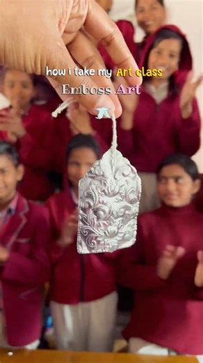 Waste Aluminium se Beautiful Emboss Art 😍♻️ #viral #viralshorts #art