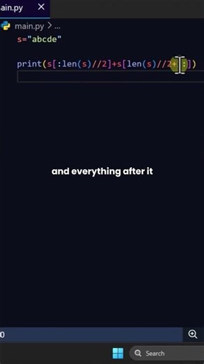 Drop Middle Char #coding #python