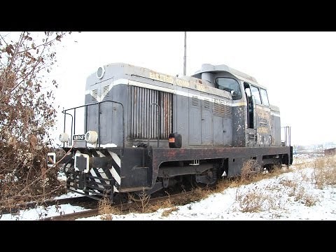 COLD START - How to start a diesel engine in winter - Maybach LDH70 locomotive [December, 2011]