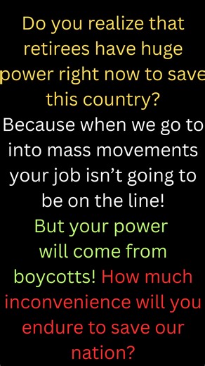 4.5K views · 147 reactions | Ask yourself this question? How much am I really willing to sacrifice to save our Nation? How prepared am I to boycott for months? These tests are coming! Are you willing TO FIGHT WITH YOUR WALLET? | Democracy in Crisis | Facebook