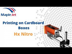 Hx Nitro printing on cardboard boxes
