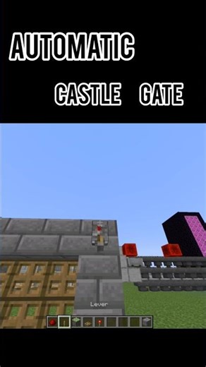 Automatic Castle Gate in Minecraft 🚪