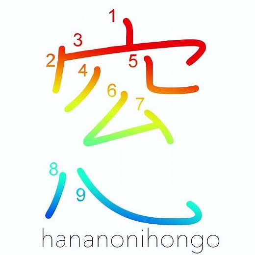 窓 - window/window pane - Learn how to write Japanese Kanji 窓 - hananonihongo.com