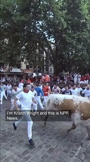 Pamplona's annual bull run begins in Spain