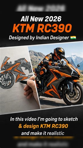 KTM RC390 Designed by Indian 🇮🇳